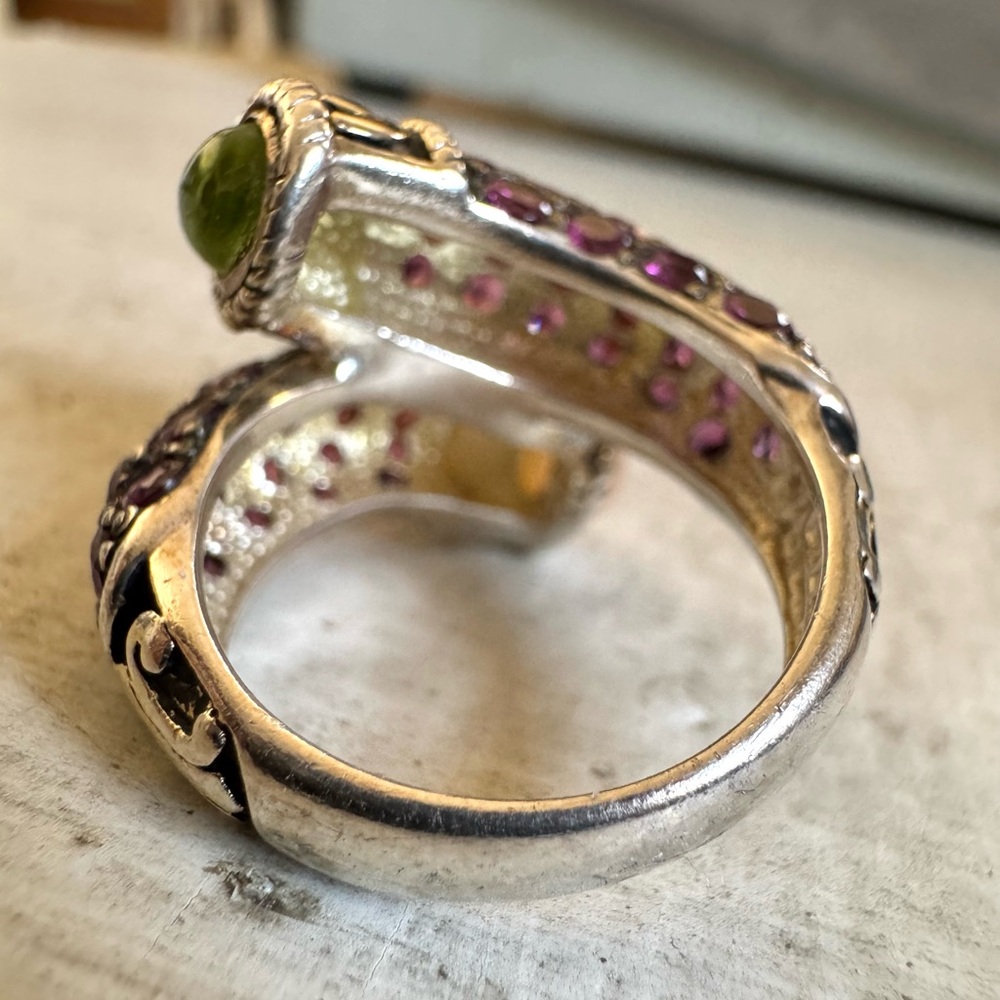 Sterling Gemstone ring - Picture 4 of 7